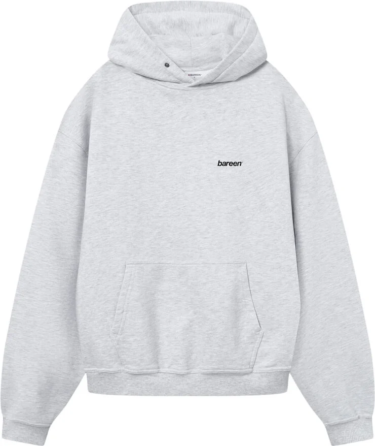 Bareen Hoodie Oversize - Logo 2. 0 Cloudy Grey Cloudy grey