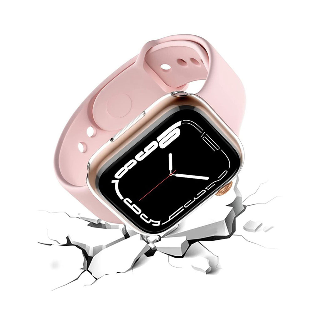Apple Watch Ultra 3 / Ultra 3 / Ultra 2 / Ultra (49 mm) Gummi Bumper mit Displayschutz - Transparent