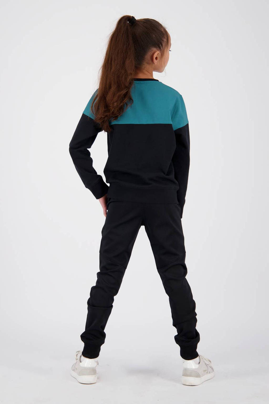 Vingino sweater Nessi met logo diepblauw/zwart