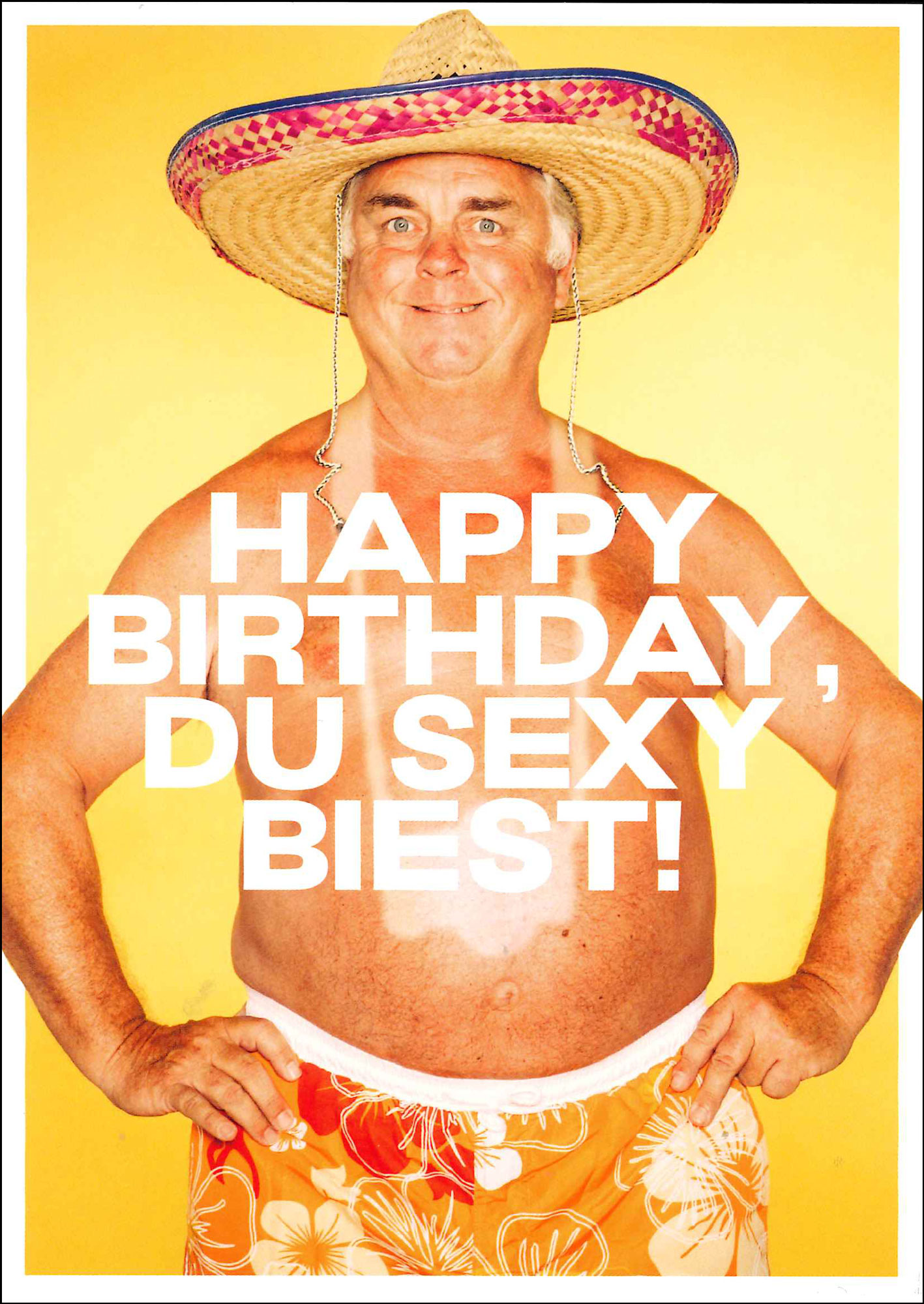 Postkarte 'Happy Birthday du sexy Biest' günstig bestellen