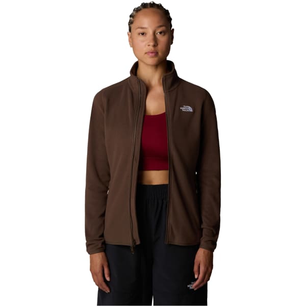 Veste polaire THE NORTH FACE W 100 GLACIER FZ SMOKEY BROWN