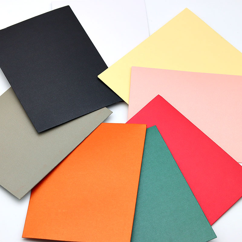 (50er Set) C5 Couverts Bunte Brief Umschläge mit Gummierung   Spitz Façon 250g/m² - Assortiert