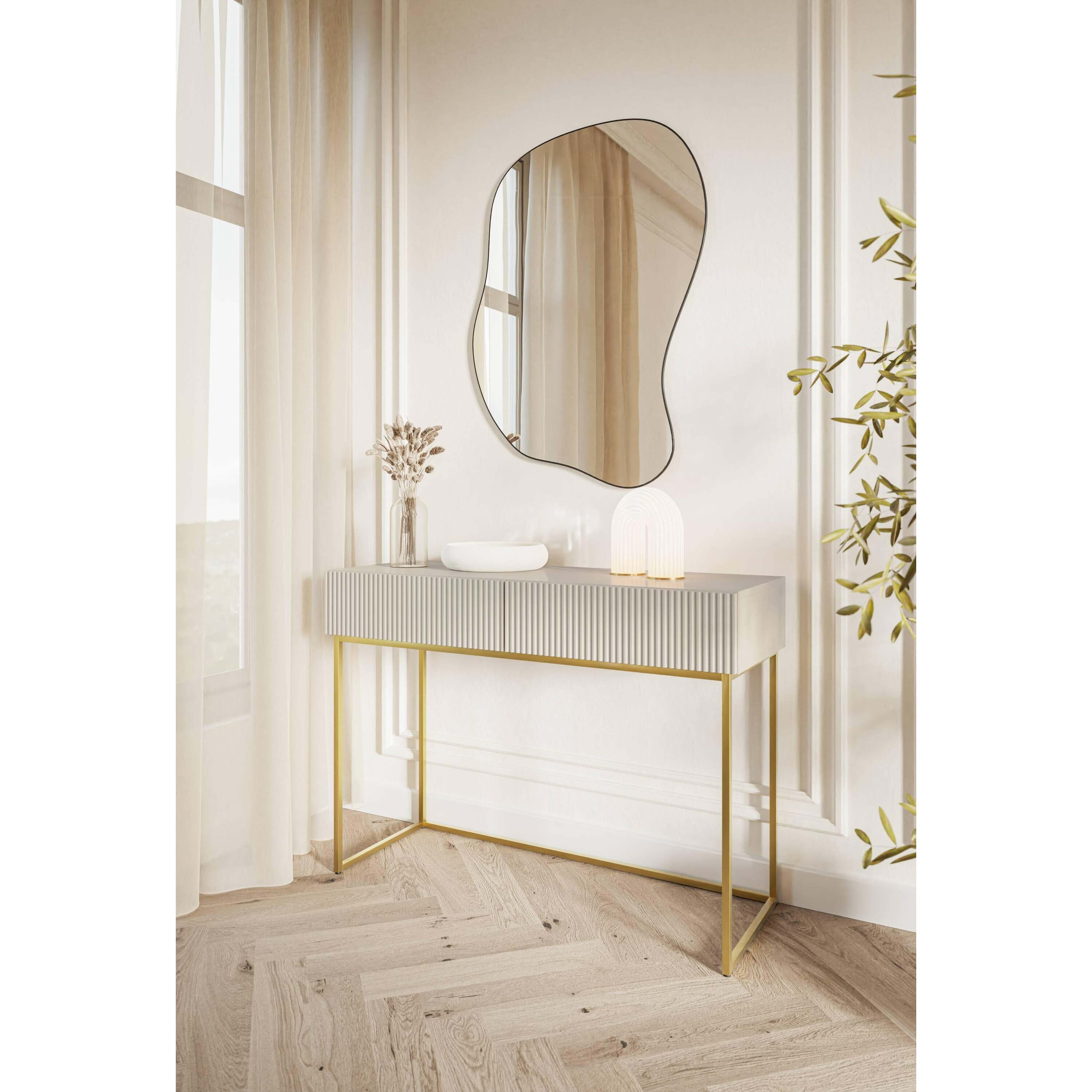 NADUVI Collection Vesper Kaptafel - Greige / Goud