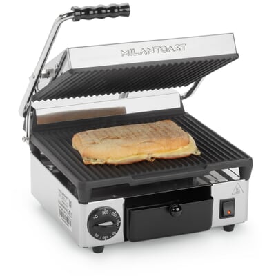 Kontaktgrill elektrisch, beidseits geriffelt Stecker CH