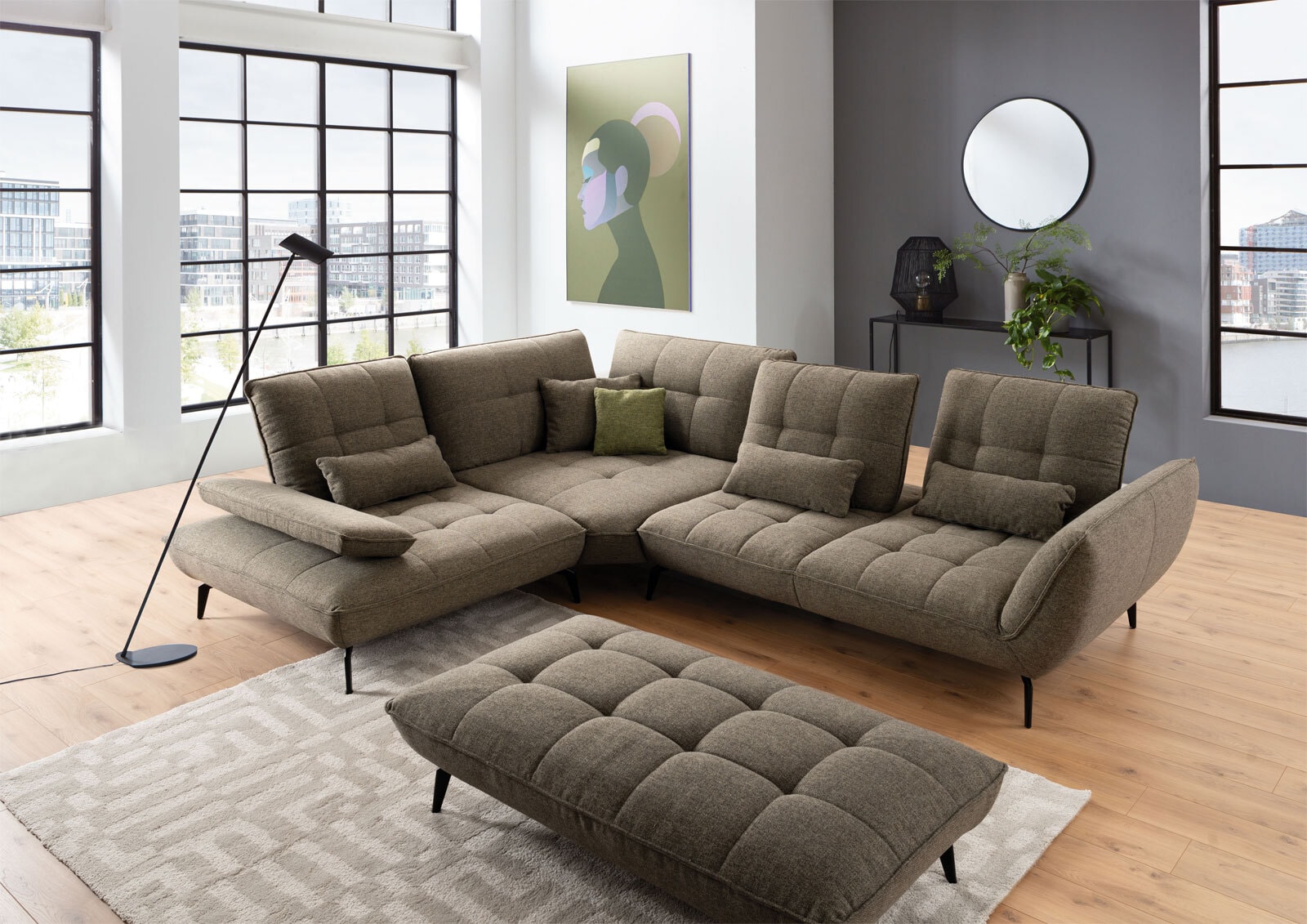 vito Ecksofa TICONA L Amsterdam khaki