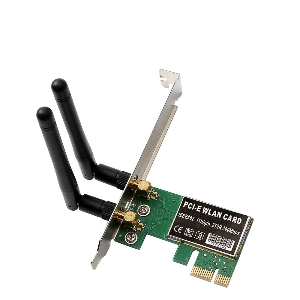 (1200Mbit/s) 5.8Ghz / 2.4Ghz Dualband PCIe x1 WiFi Wireless Netzwerkkarte für PC / Computer Adapter - Schwarz