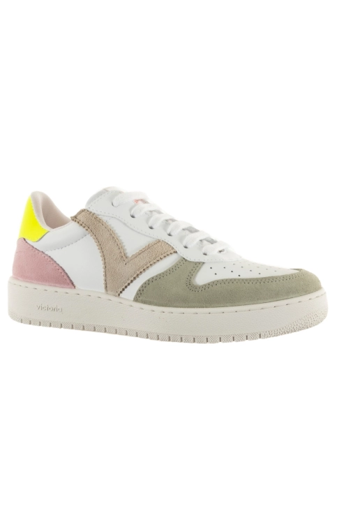 Baskets basses victoria madrid serraje multicolor 50 amarillo