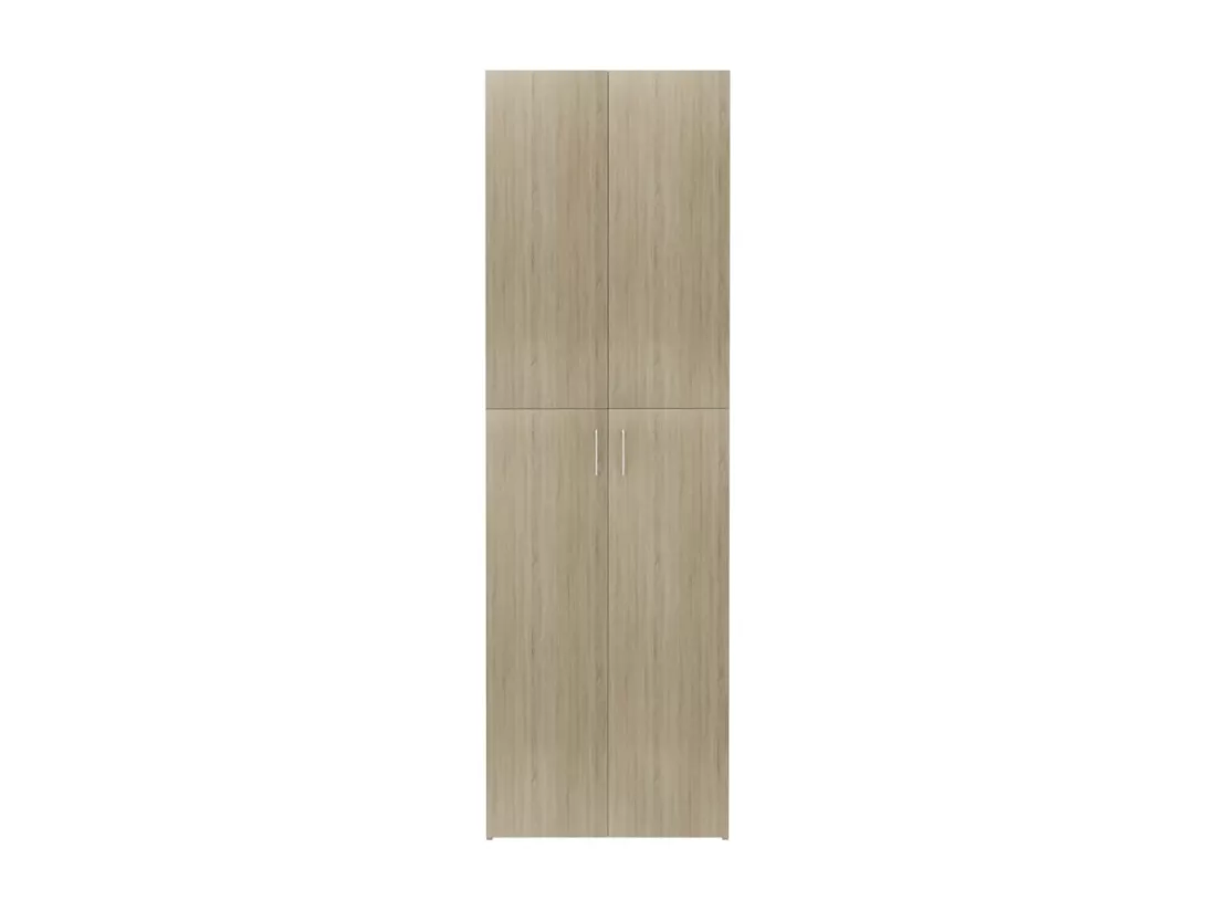 Armoire de bureau Chêne sonoma 60x32x190 cm Bois d'ingénierie