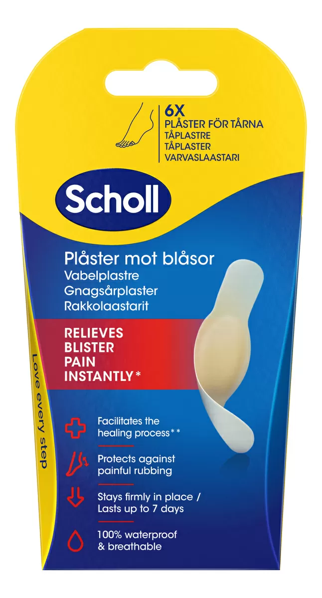 Scholl Blister Plasters Toes - 6 stk.