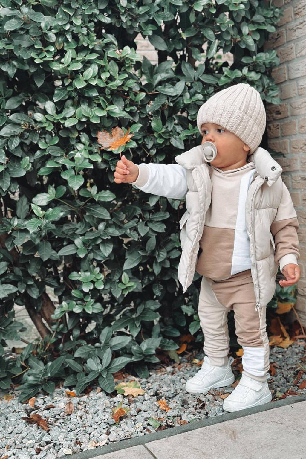 Babystyling hoodie beige
