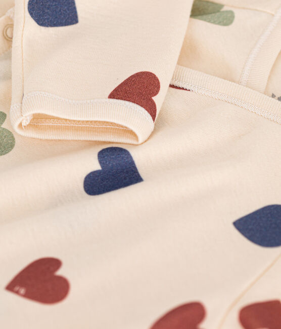 Pyjama bébé cœurs en coton