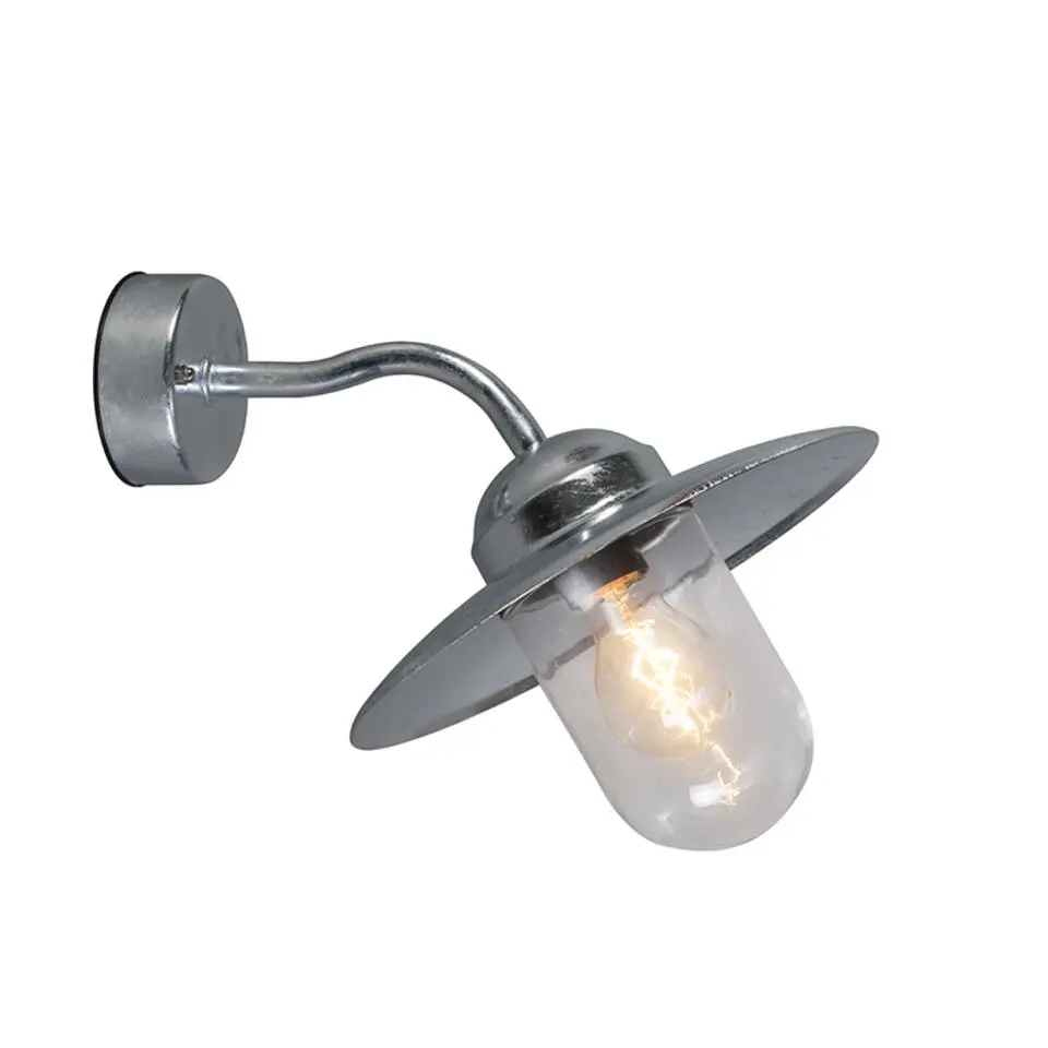 Qazqa wandlampen buiten munich grijs e27