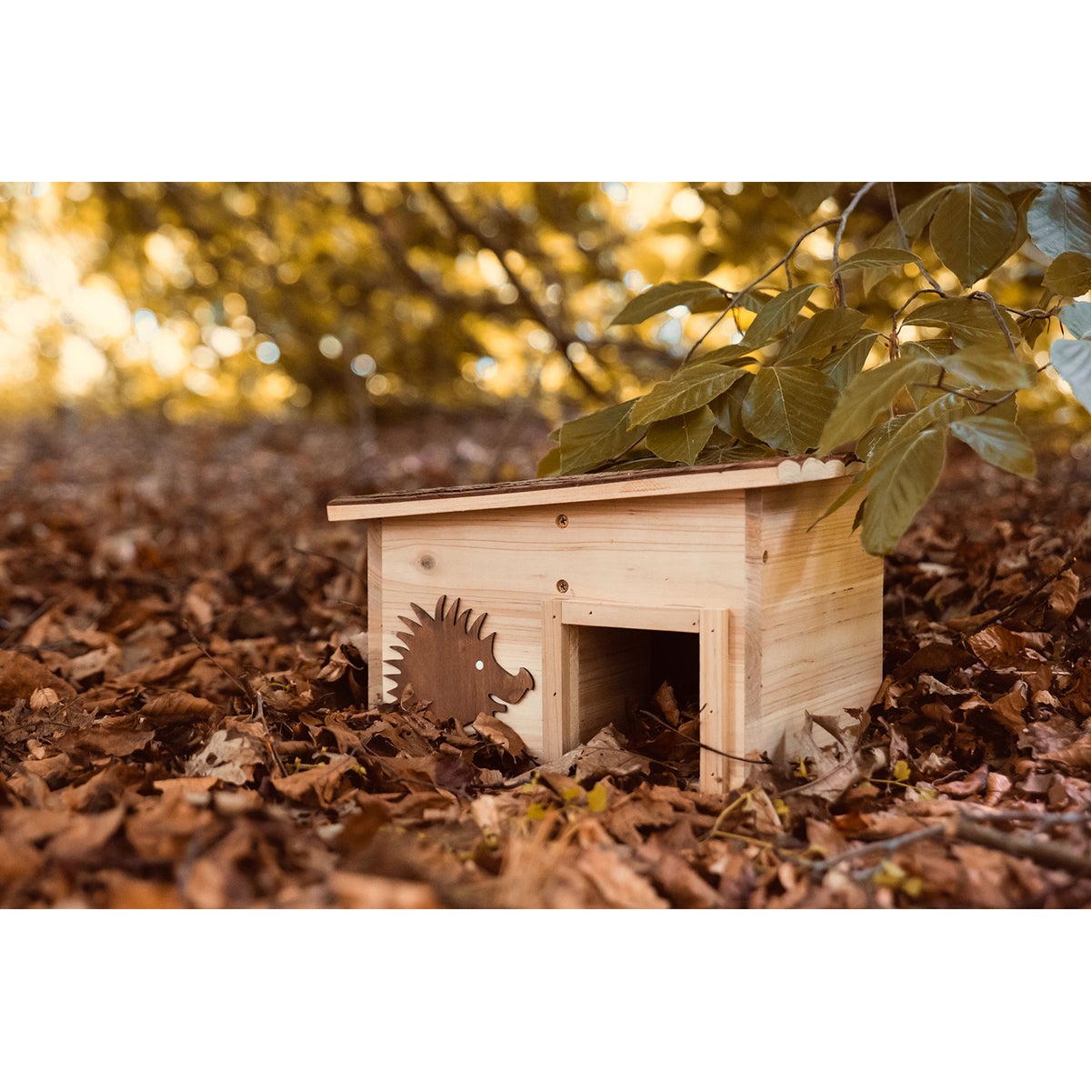Egelhuis CULT at home egelhuis 34x28x22 cm DIY kit bruin hout