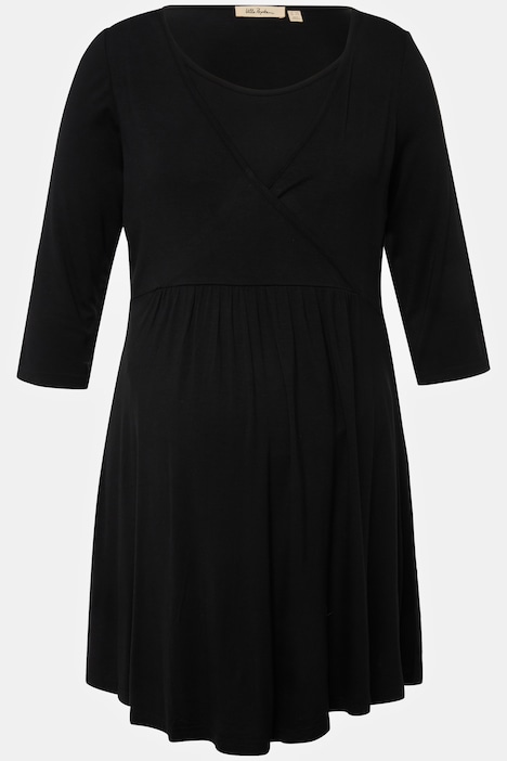 Bellieva Longshirt, Rundhals, 3/4 Arm, V-Ausschnitt