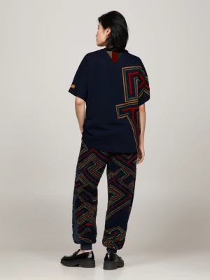 Camiseta Tommy x Pendleton Valley Stripe TH Monogram Boxy