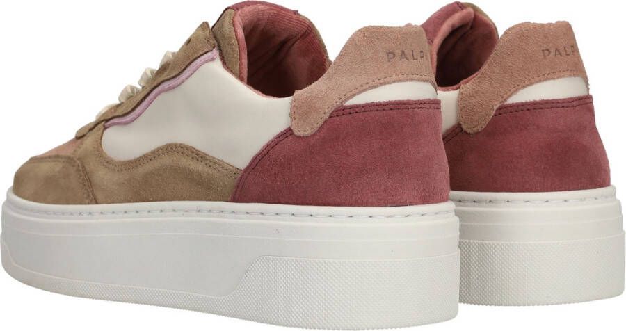 Palpa Beige Paarse Platform Sneakers Multicolor