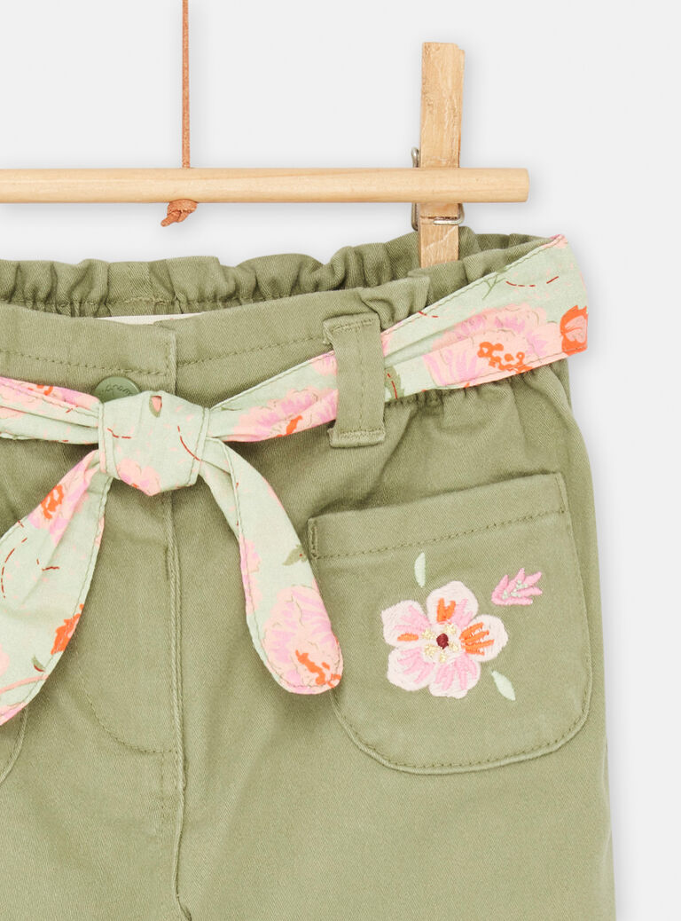 Pantalon kaki confort bébé fille