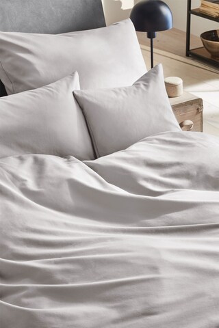 HAHN Satin-Kissenhülle LUXUS 40 x 40 cm silberfarbig