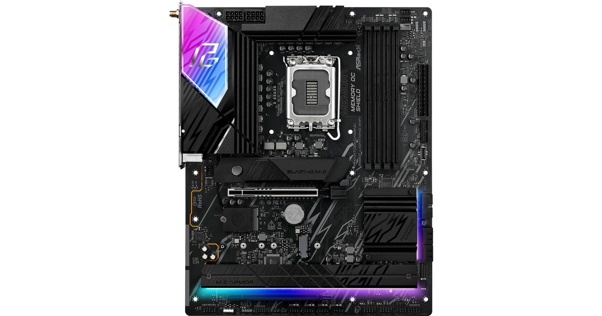 ASRockB860 Lightning WiFi socket 1851 moederbord  (RAID, 2.5Gb-LAN, WLAN, BT, Sound, ATX)