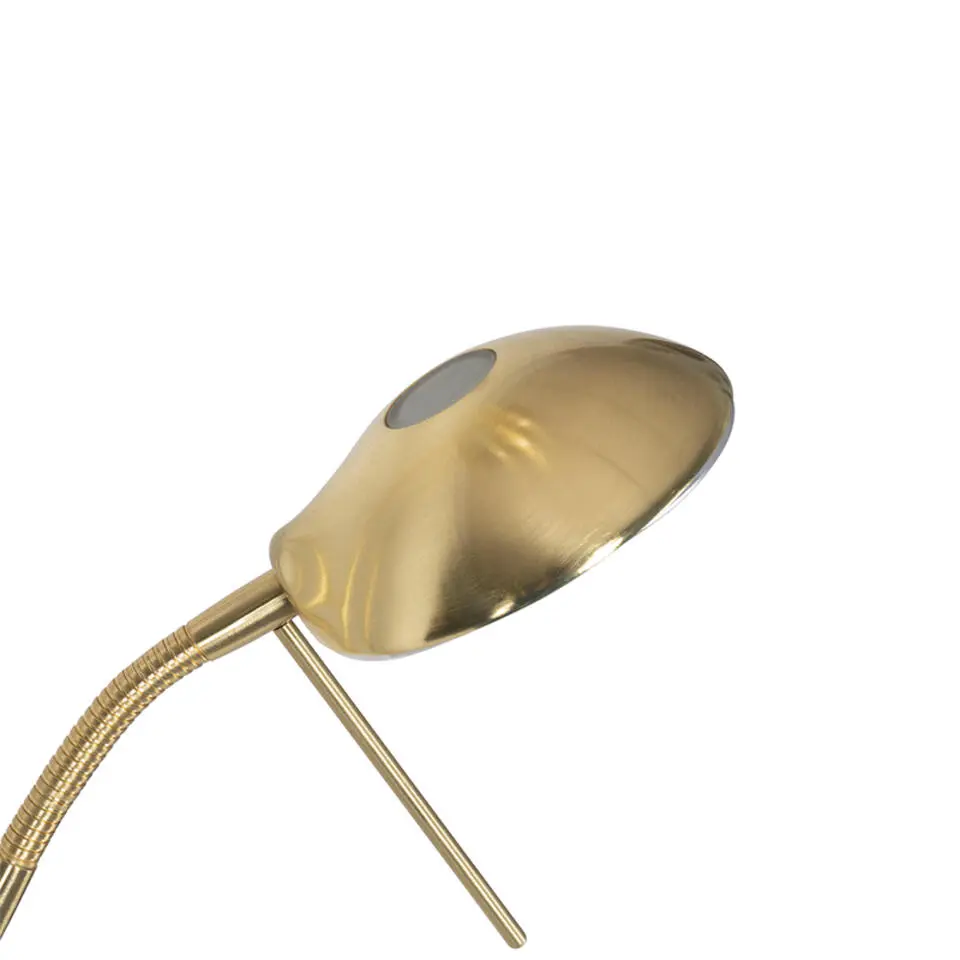 Qazqa vloerlampen diva goudkleurig geïntegreerde led