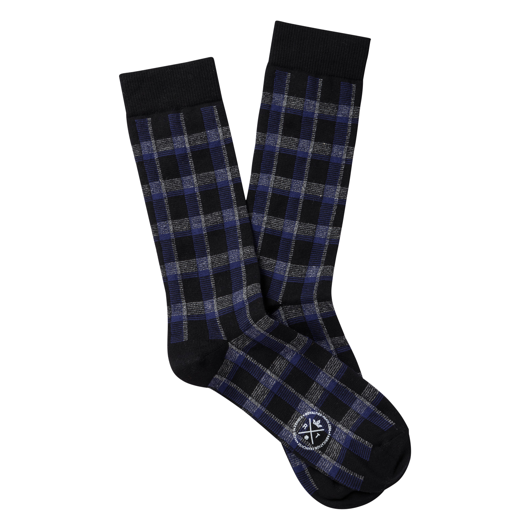 HUGO - Chaussettes en coton mélangé | Noir