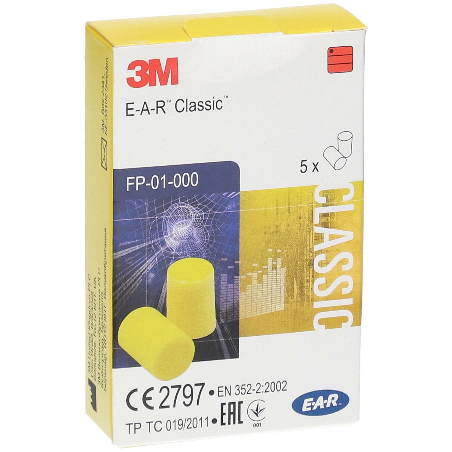 3M™ E-A-R™ Classic™ vorzuformende Gehörschutzstöpsel
