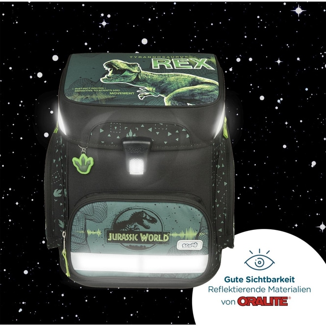 Jurassic World - Scooli - Schulranzen - EasyFit - 5-teilig