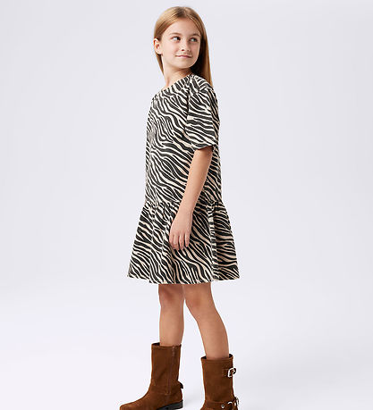 Name It Kleid - Denim - NkfZebra - Cerment/BlackZebra