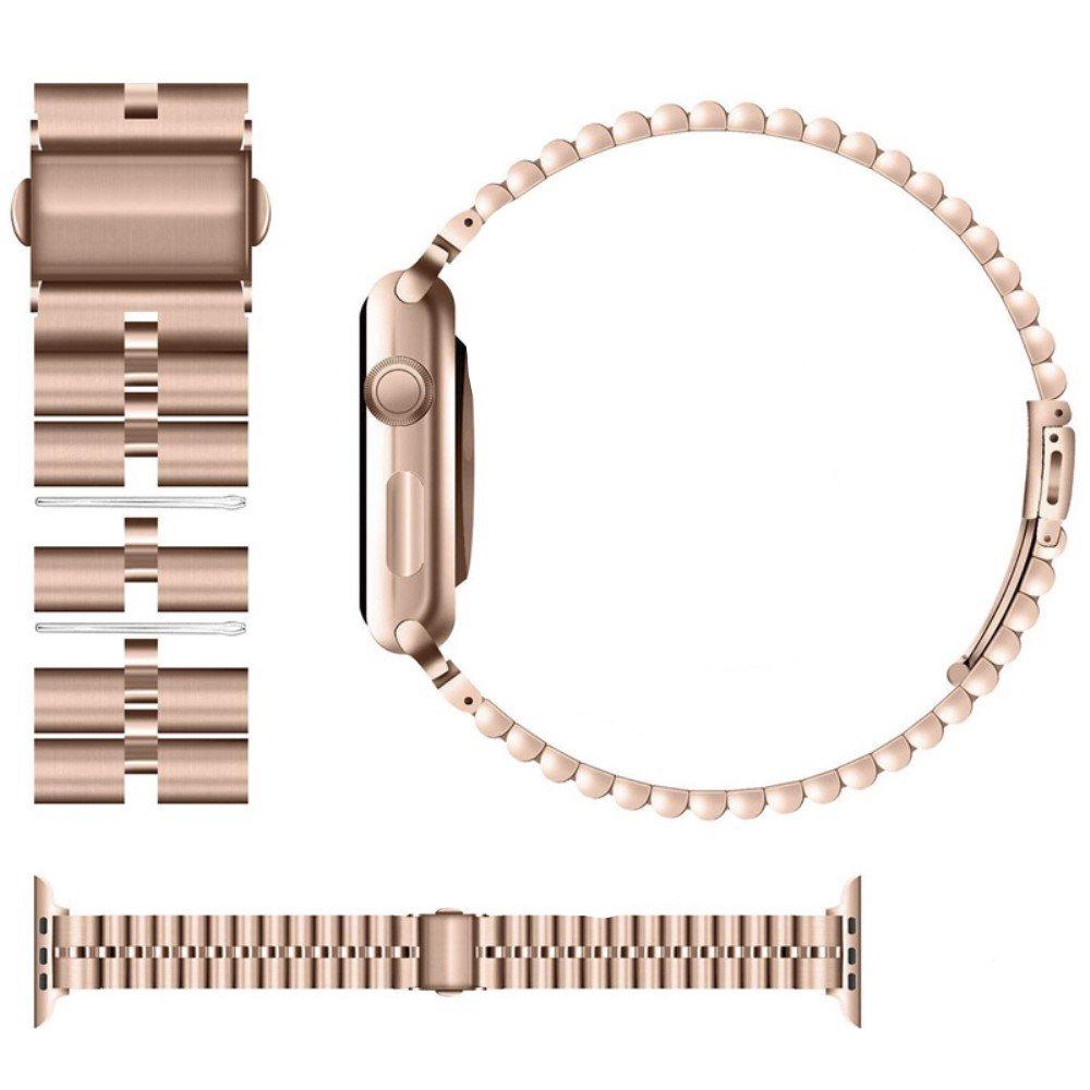 Apple Watch (42/41/40/38 mm) Edelstahl Armband mit Butterfly Verschluss - Roségold