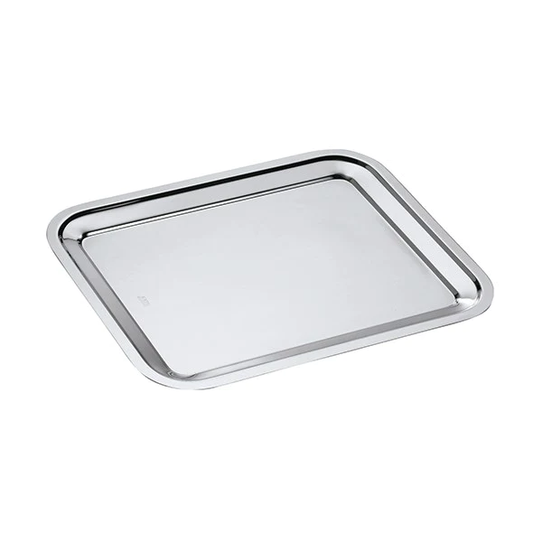Plat rectangle en inox Dribbling 40 cm Inoxriv