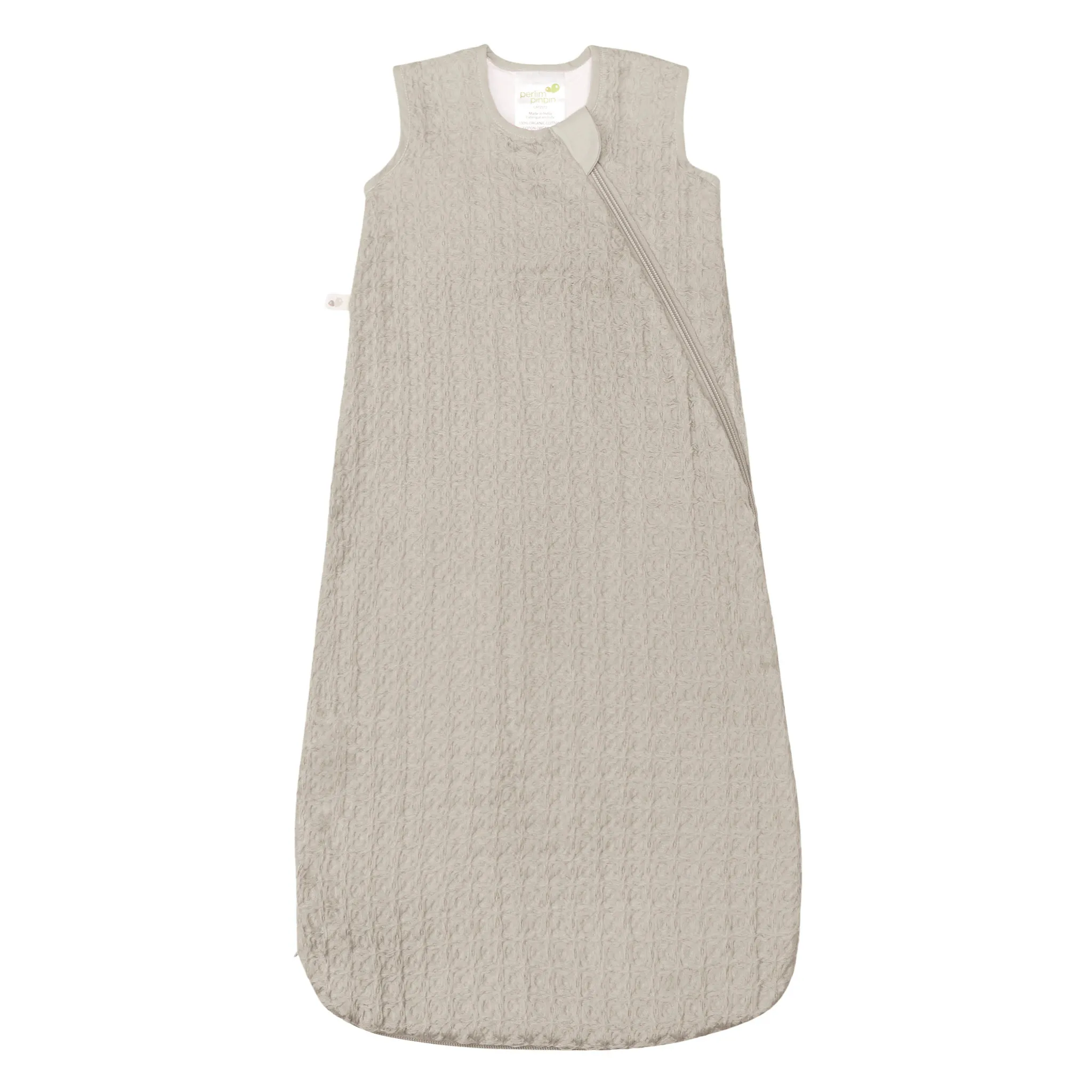 Perlimpinpin Sac de Nuit Mousseline Gauffré 0-36mois - Sauge
