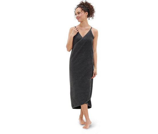 Handtuchkleid, anthrazit