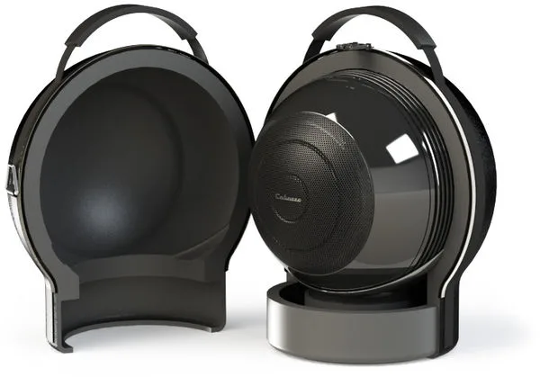 Cabasse The Pearl Akoya Noir   pied Akoya Noir Enceintes sans fil hi-fi