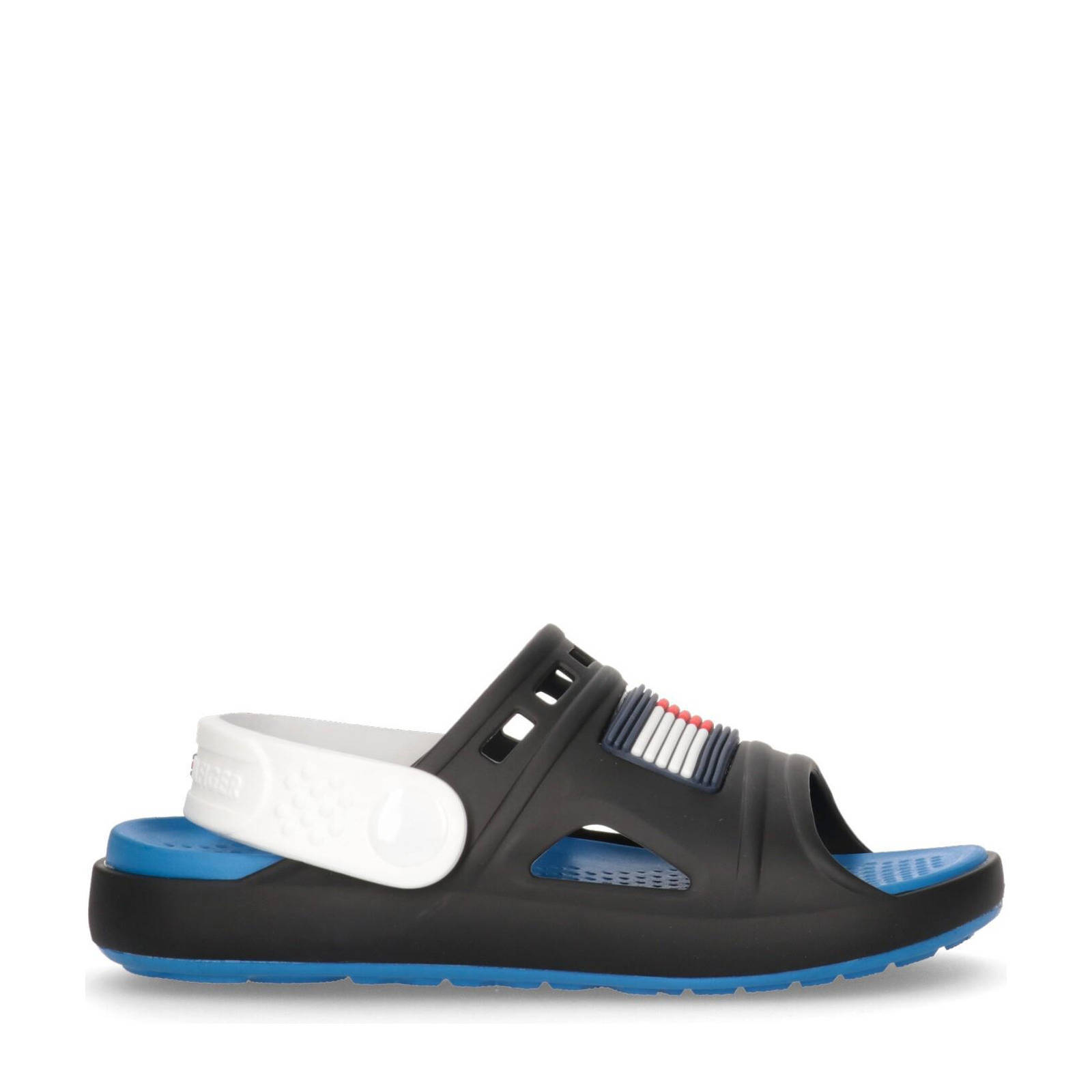 Tommy Hilfiger badslippers met hielbandje zwart