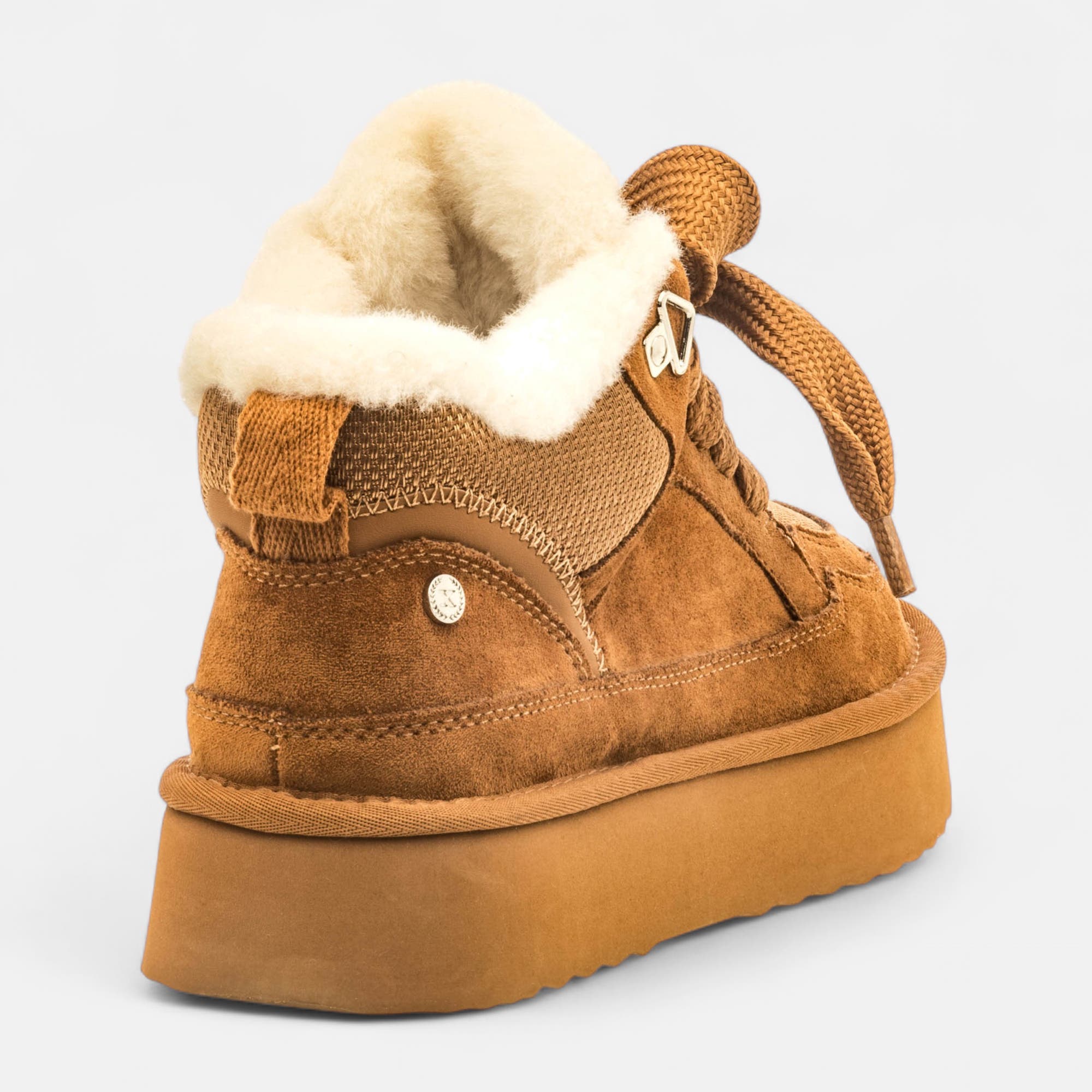 Baskets basses Femme cognac