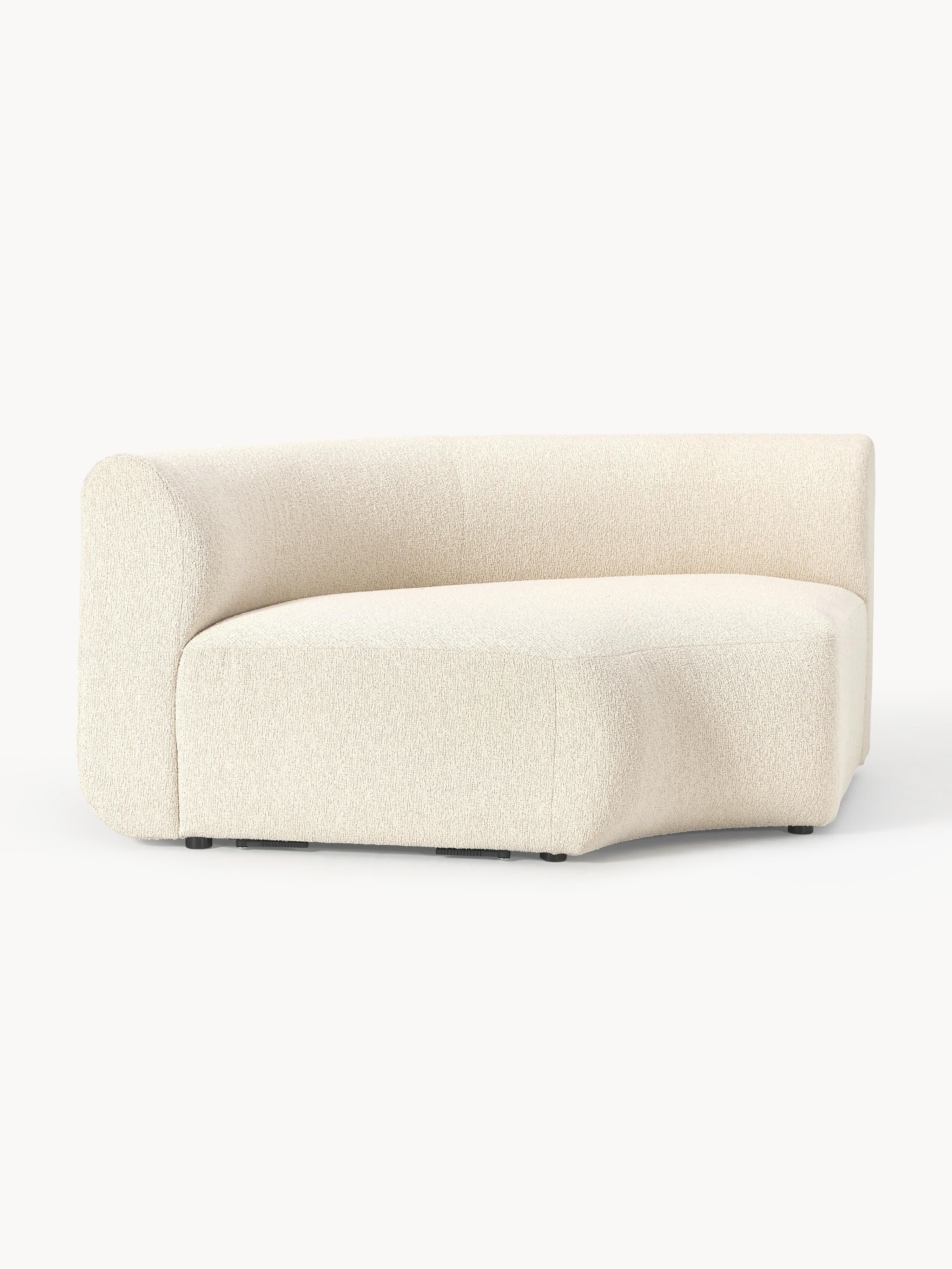 Ronde bouclé hoekmodule Sofia