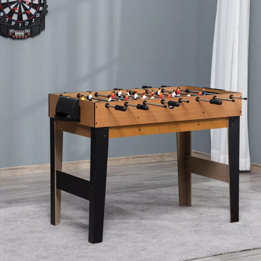 HOMCOM Multigame Spieltisch mit Mini-Fußbälle bunt