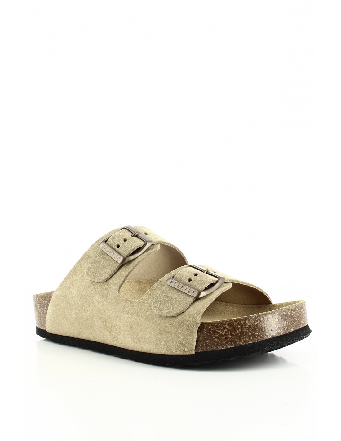 plakton Mules Femme Cp Beta Cuir Beige