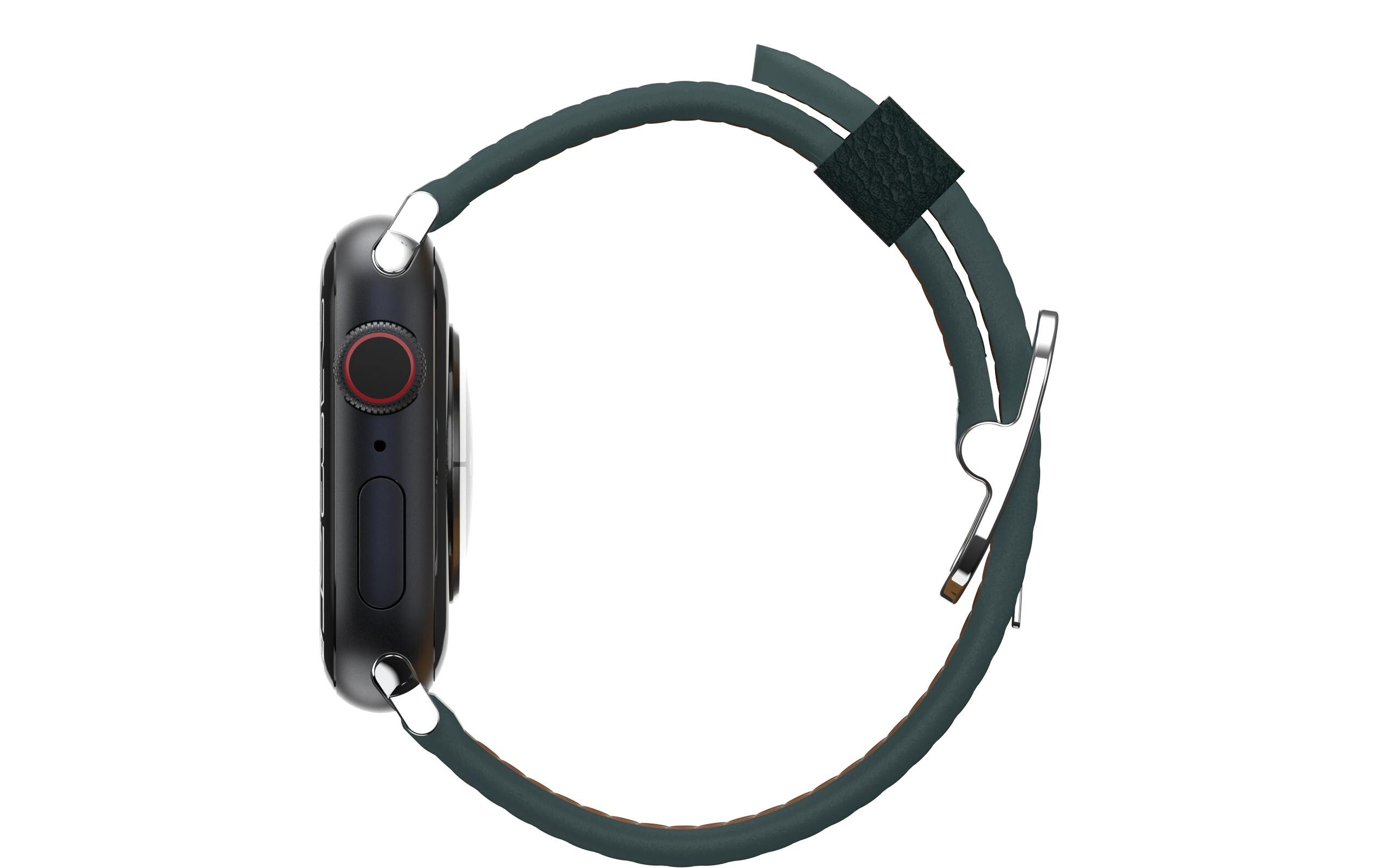 Armband Apple Watch 42/44/45 mm GrünSilikon-Armband zu Apple Watch 42, 44 und 45 mm