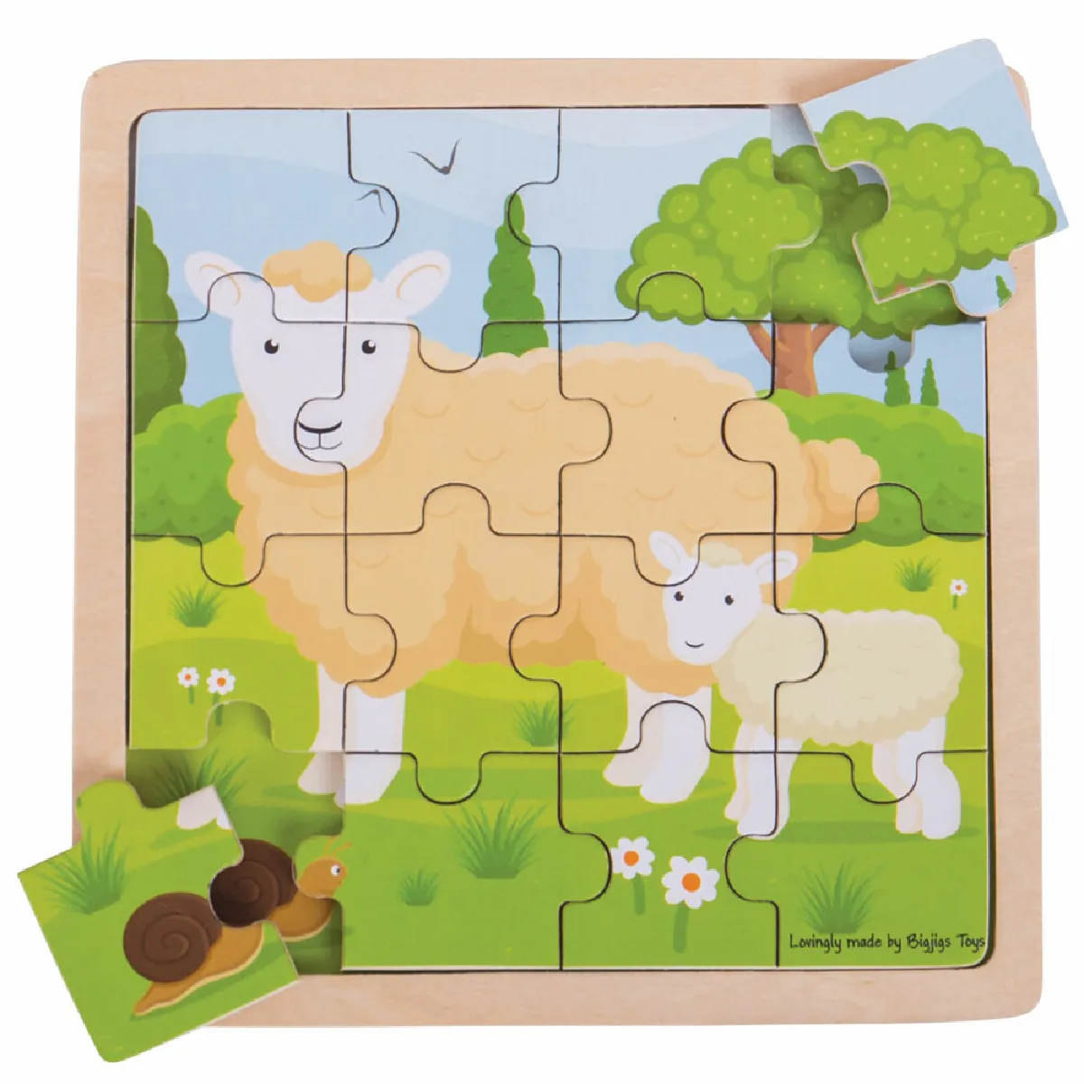 Bigjigs Toys Puzzle mouton et agneau