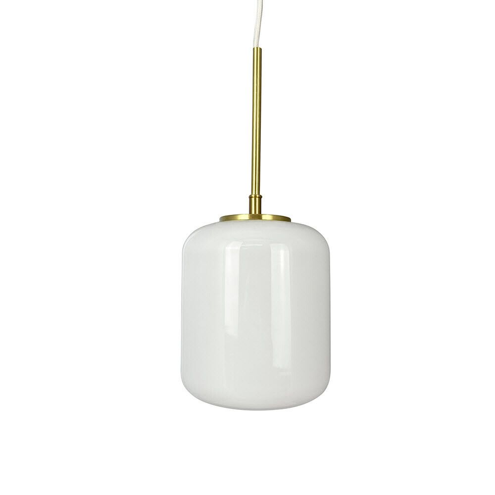 TAKLAMPE DYBERG LARSEN SILVIA 15CM OPAL/MESSING