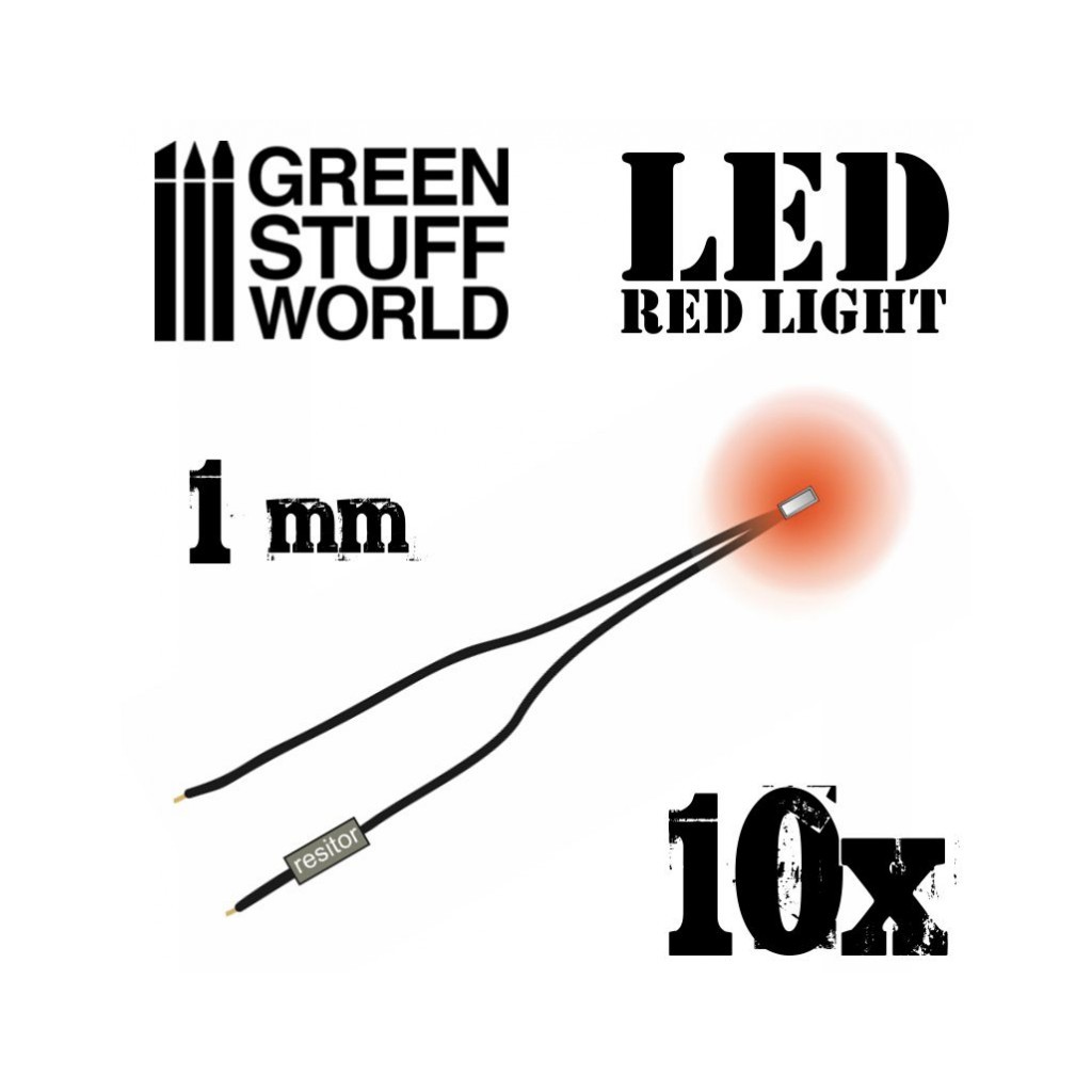 Lumières LED Rouge - 1mm