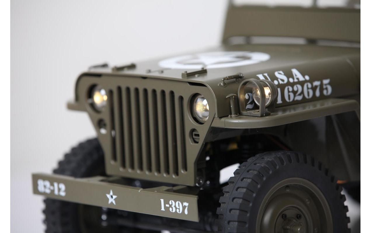 Scale Crawler 1941 MB Willys Jeep ARTR, 1:6<br>1941 Willys Militär Jeep – Ein Traum für jeden Scaler