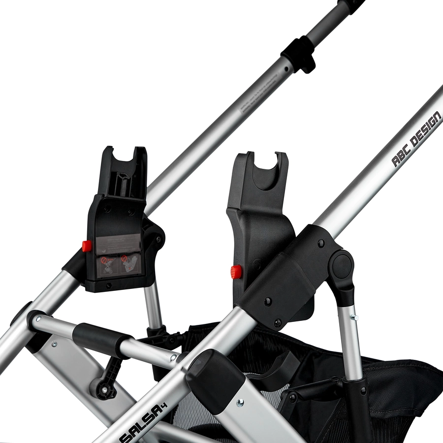 ABC DESIGN Adapter für Tulip, Maxi Cosi, Cybex, Kiddy, Joie, Britax Römer,  Besafe und Avionaut - Black