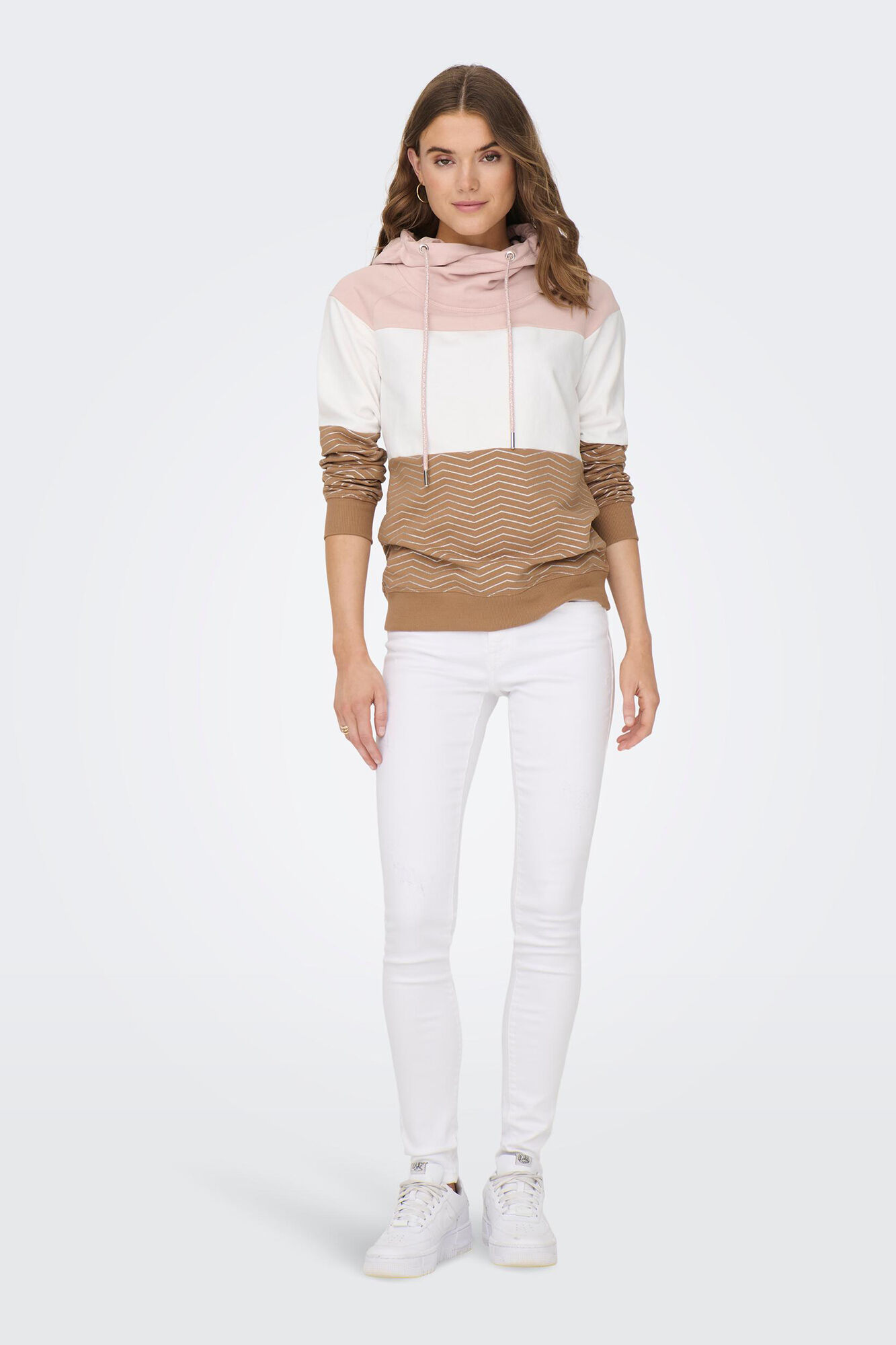 Blusa de manga comprida com decote em V
