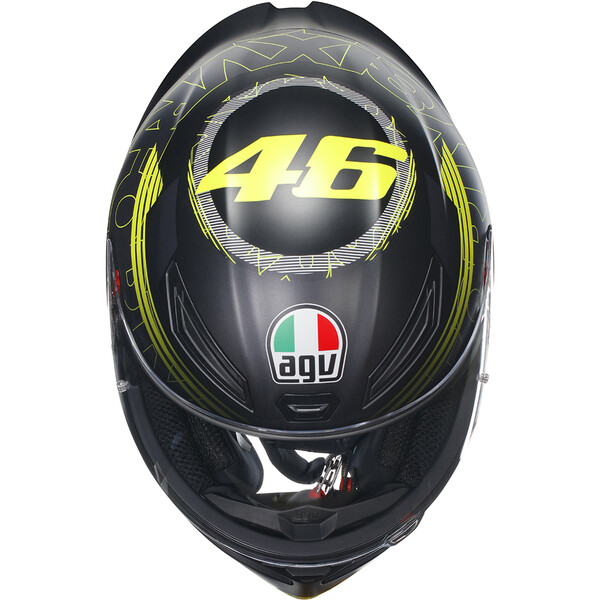 AGV - Casque K1 S Track 46 Noir / Jaune