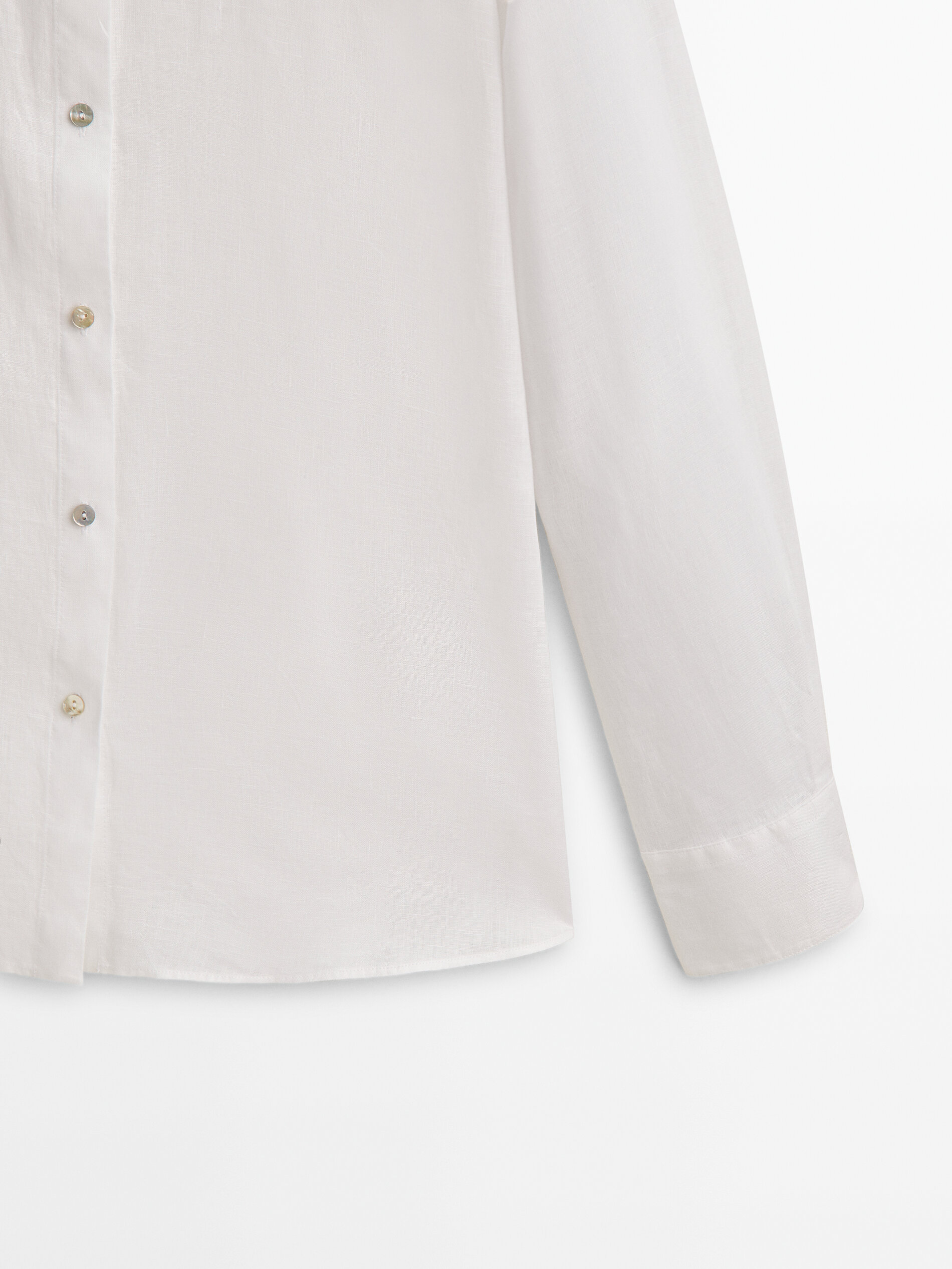 Camisa 100% linho - BRANCA