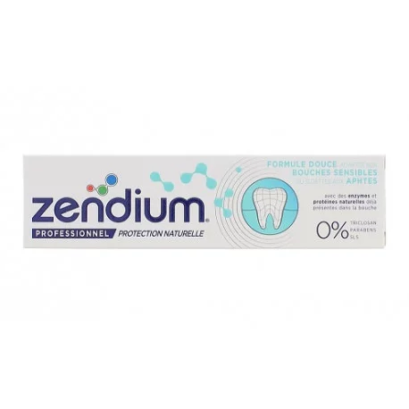Zendium Professionnel Dentifrice Formule Douce - 75ml