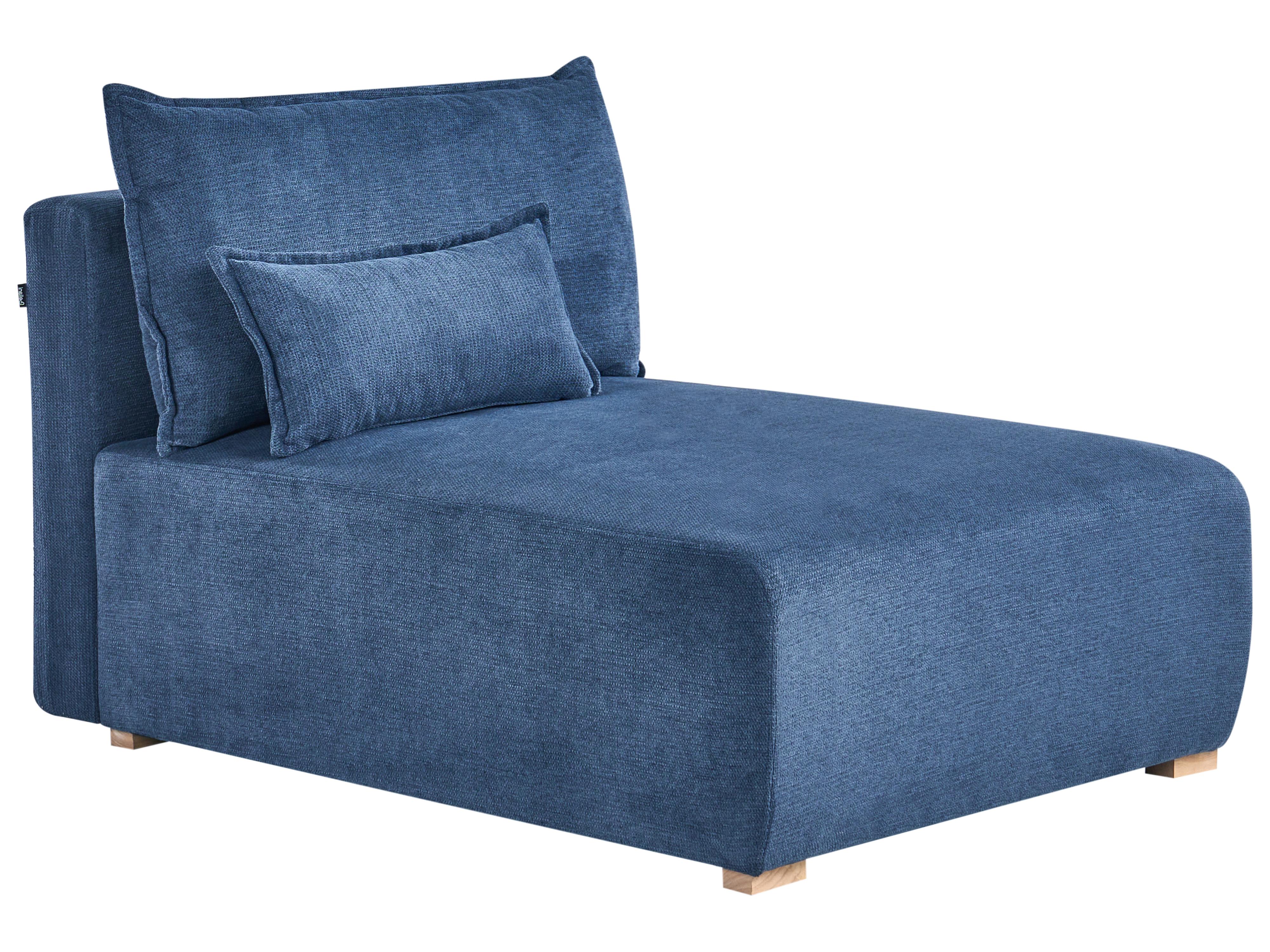 Modulaire U-vormige bank NERBO Stof Blauw