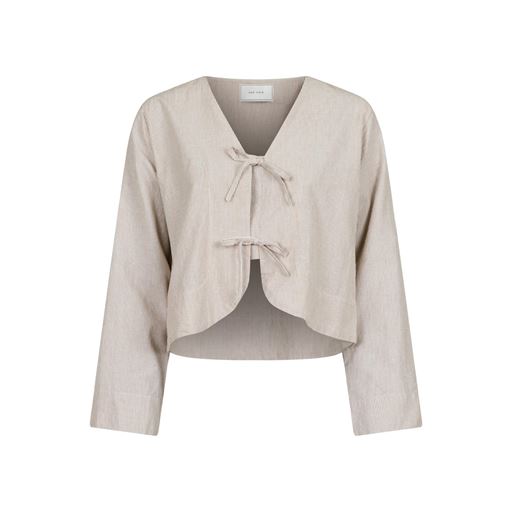Neo Noir Dona Mini Stripe Bluse, Sand, 42